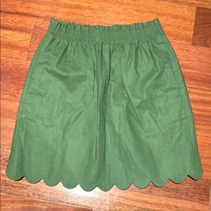 J crew scalloped skirt